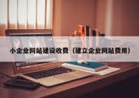 小企業(yè)網(wǎng)站建設(shè)收費（建立企業(yè)網(wǎng)站費用）