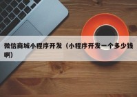 微信商城小程序開發(fā)（小程序開發(fā)一個(gè)多少錢?。? /></a>
		</div>
		<div   id=