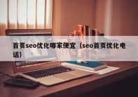 首頁(yè)seo優(yōu)化哪家便宜（seo首頁(yè)優(yōu)化電話）